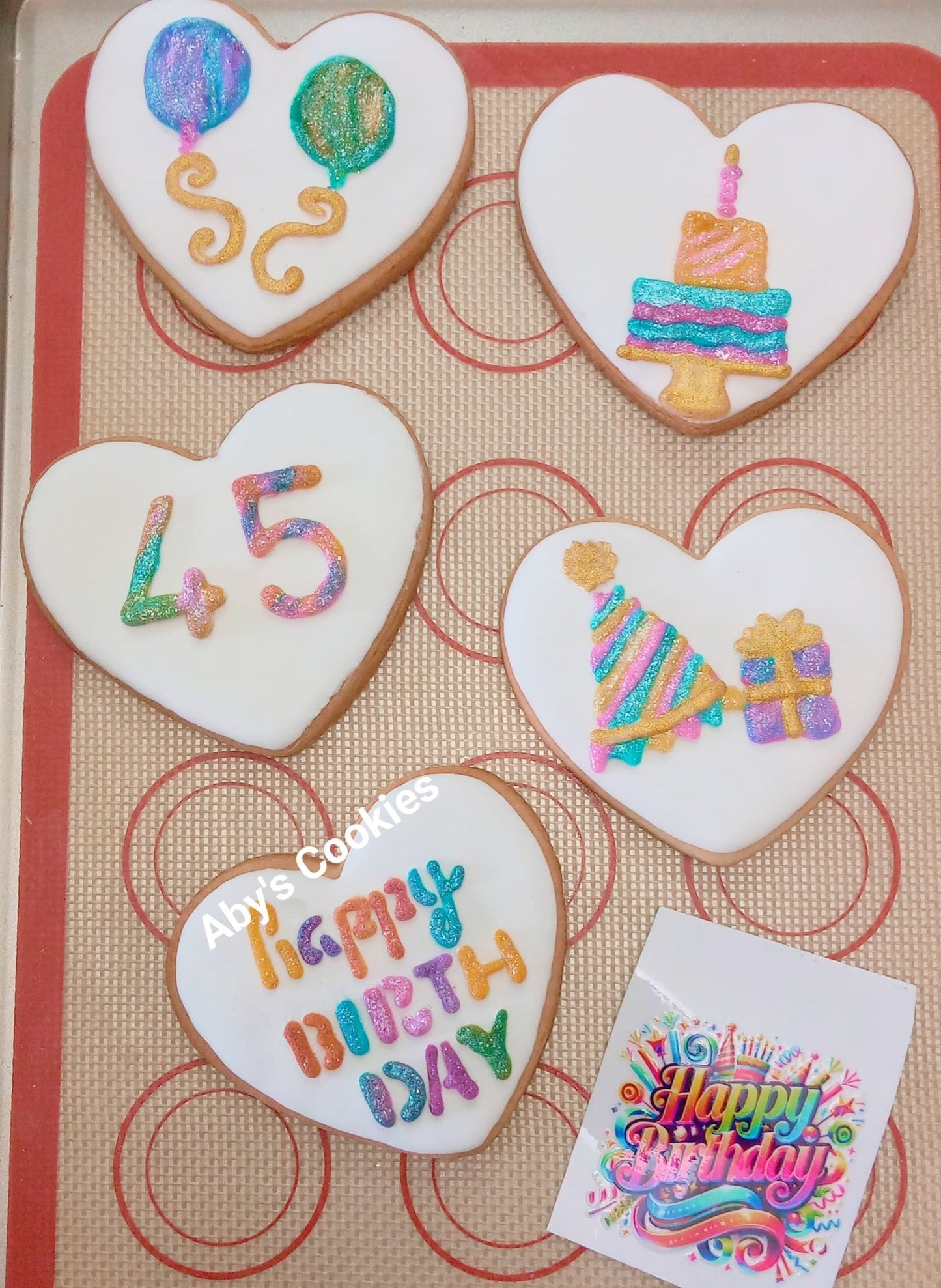 🎂Birthday Gift Set – Taza + 6 Galletas Festivas + Llavero Inicial